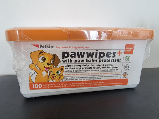 Petkin Paw Wipes x 100