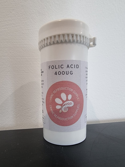 Folic Acid 400ug 45 Tablets by Canine Reproduction Supplies