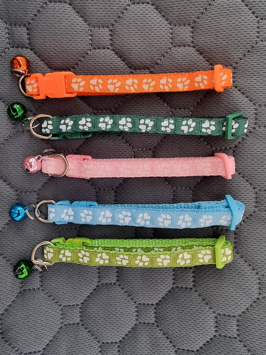 Puppy Whelping Collars with Bell (5 Pack Assorted Colours)